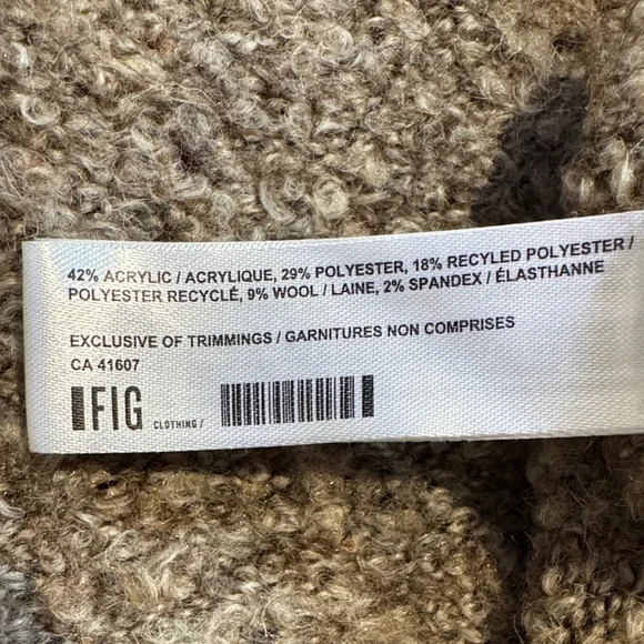 Figs Women's V-Neck Sweater - Tan - Picture 8 of 10